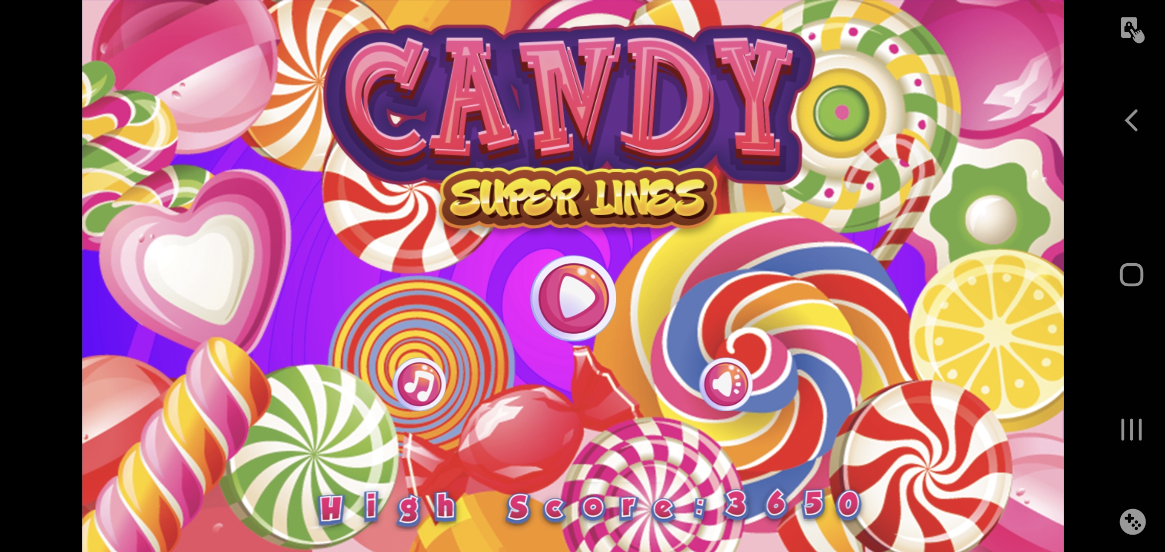 Candy Super Lines Screenshot