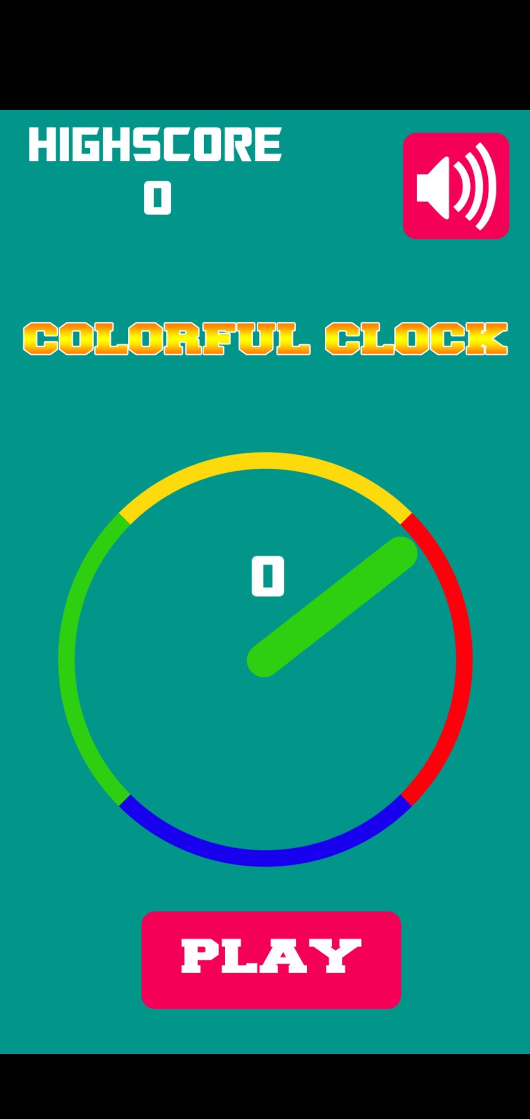 Colorful Clock Screenshot