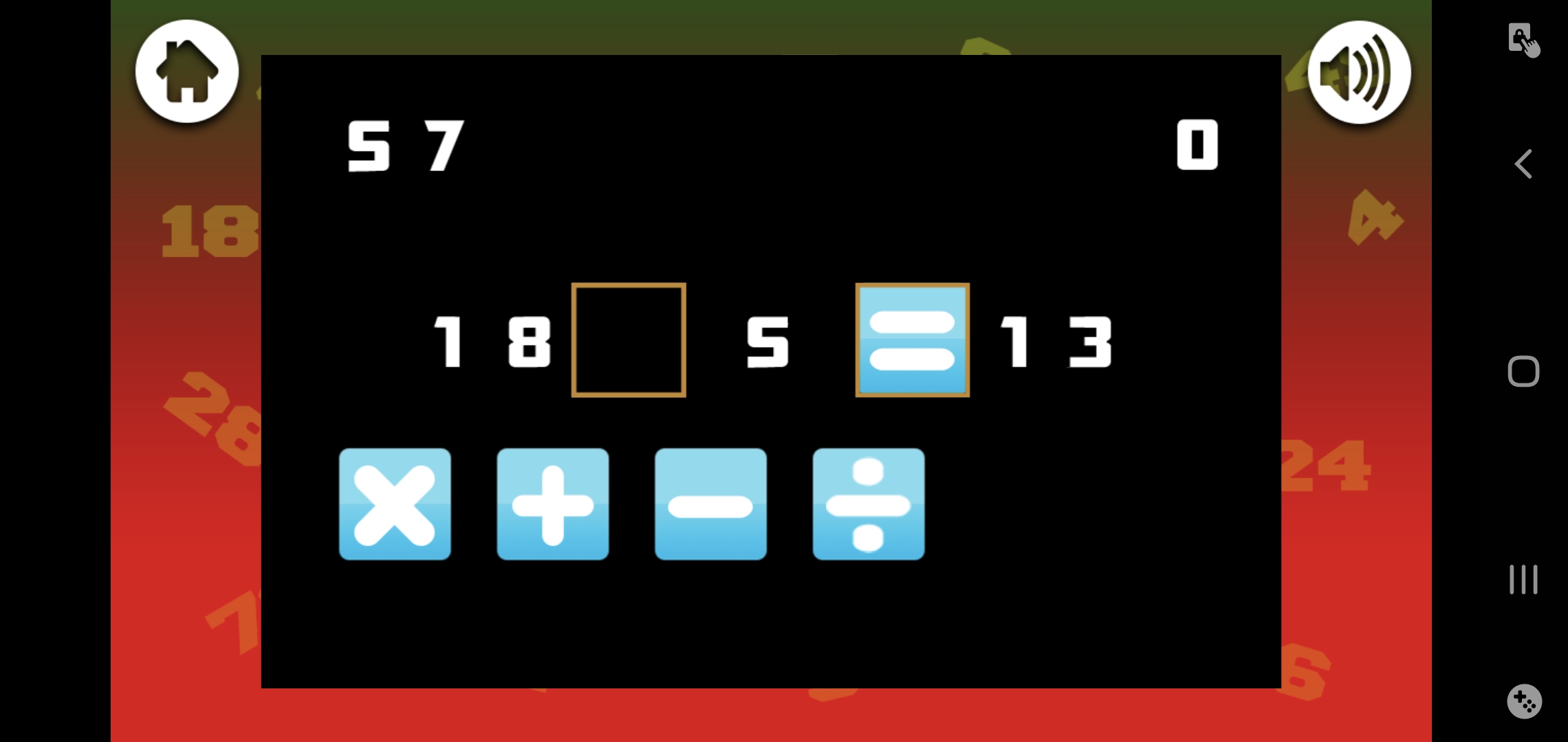 Elementary arithmetic Game Screenshot