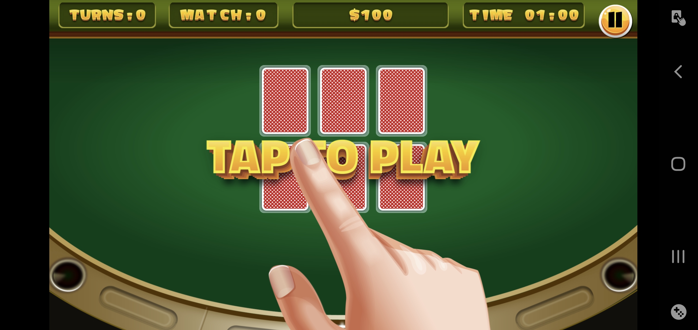 Casino Cards Memory Screenshot