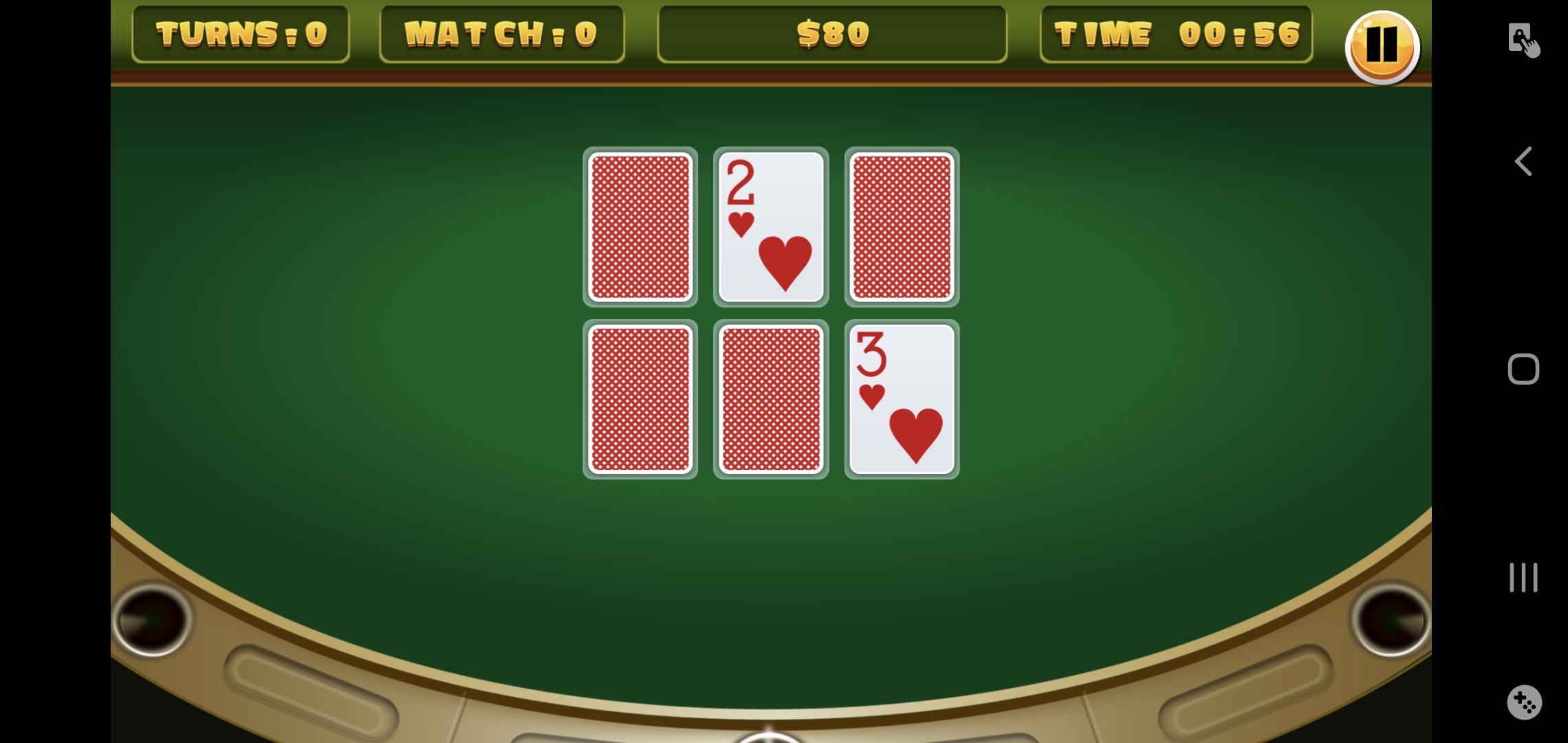 Casino Cards Memory Screenshot