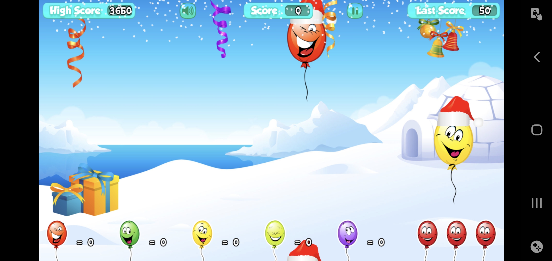 Christmas Balloons Screenshot