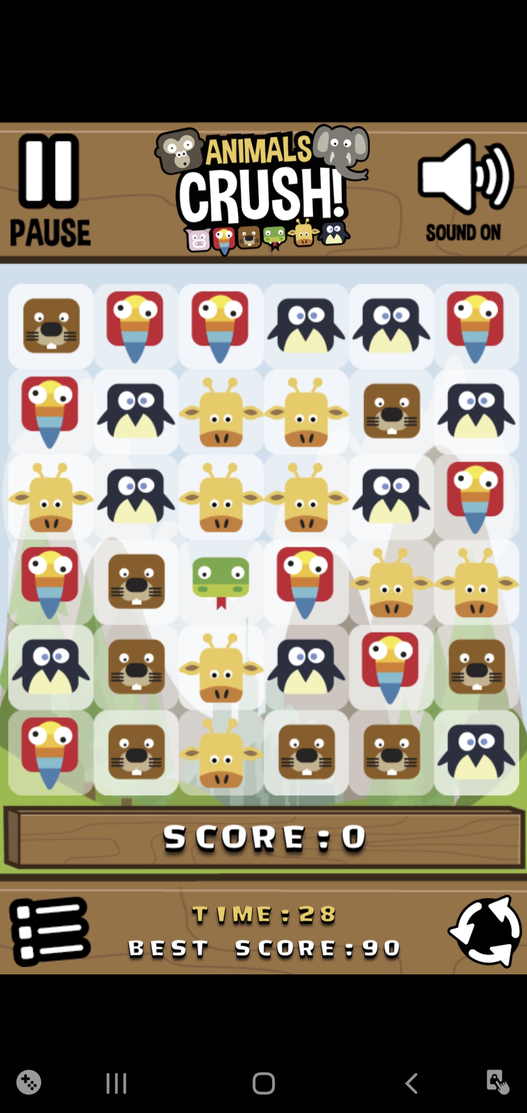 Animals Crush Match 3 Screenshot